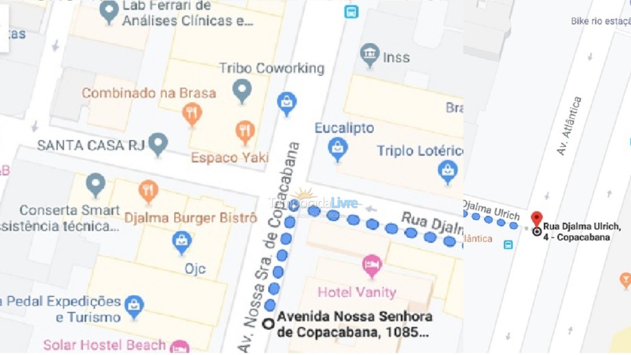 Apartamento para aluguel de temporada em Rio de Janeiro (Copacabana)