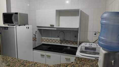 Apto com vista para o mar.