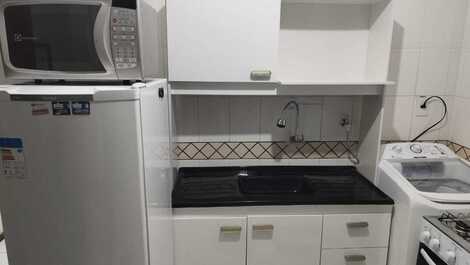 Apto com vista para o mar.