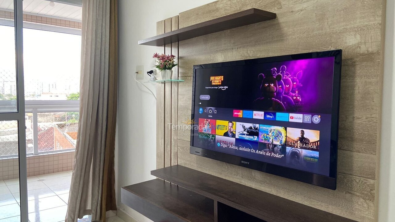 Apartment for vacation rental in Praia Grande (Aviação)