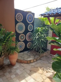 Casa com decoração artística