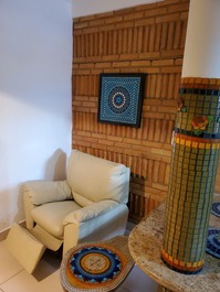 Casa com decoração artística