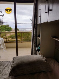 Vista do quarto para o mar