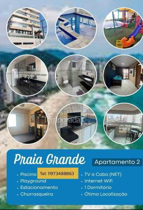 Apartamento para alquiler de vacaciones em Praia Grande (Aviação)