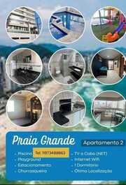 Apartamento vacacional en Praia Grande con piscina y barbacoa