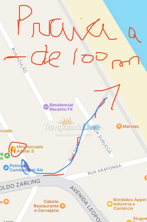 Apartamento para aluguel de temporada em Bombinhas (Praia de Bombas)