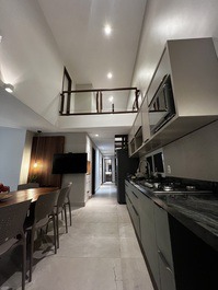 Sala principal & espaco gourmet