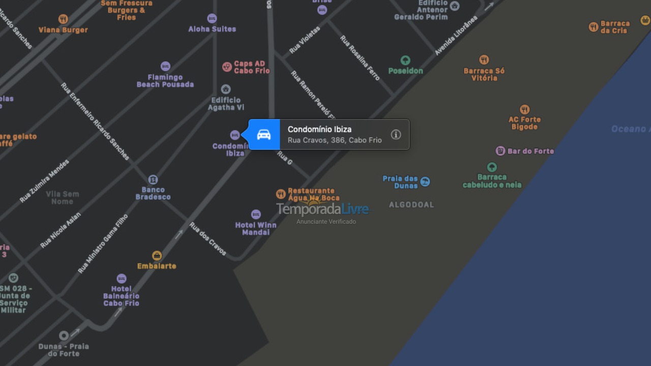 Apartamento para alquiler de vacaciones em Cabo Frio (Praia do Forte)