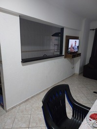 Apartamento Ocean Praia grande 50 metros da Praia Com Wi-Fi