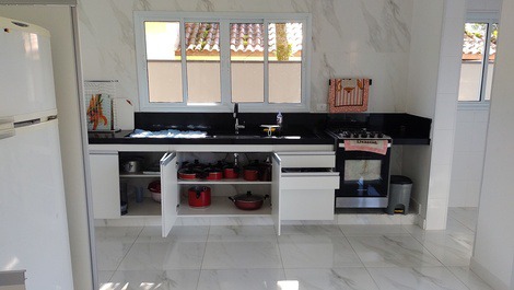 Vista da pia da cozinha 