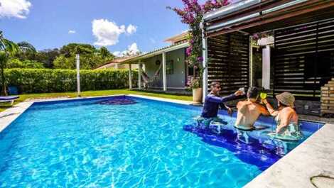 Pipa Casa1 • SOL NASCENTE 3qts/2sts piscina bar molhado churrasqueira