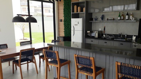 Espaço gourmet todo equipado