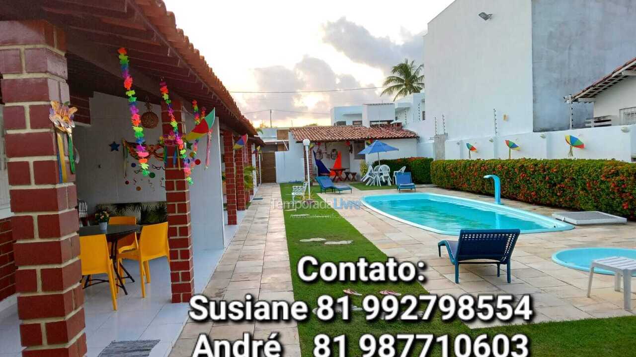 Casa para alquiler de vacaciones em Tamandaré (Praia dos Carneiros)