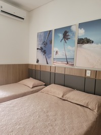 Seafront apartment in Reserva DNA, 2 suites, 6 people, wifi