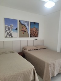 Apartamento frente al mar en Reserva DNA, 2 suites, 6 personas, wi-fi