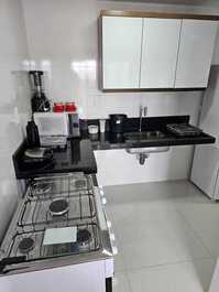 Apartamento luxo vista para o mar (parcial) na praia do morro