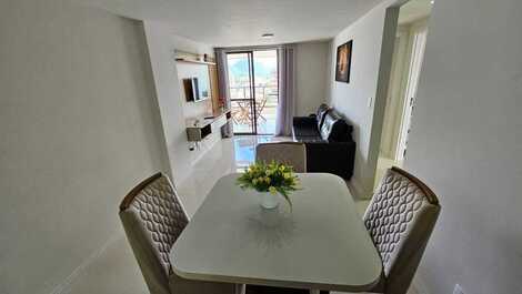 Apartamento luxo vista para o mar (parcial) na praia do morro