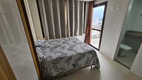 Apartamento luxo vista para o mar (parcial) na praia do morro