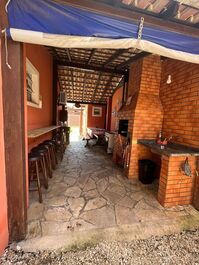 Churrasqueira coletiva.