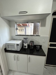 Kitinete confortável e exclusiva