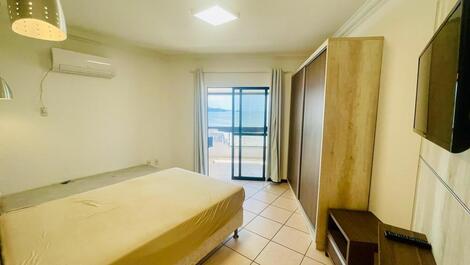 Apartamento quadra da praia com vista mar 2 suites + 2 vagas