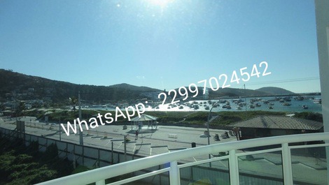 Varanda do quarto com vista da praia 