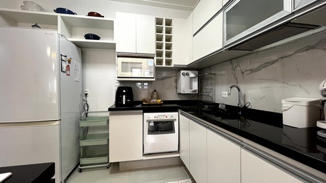 Apartamento pé na areia 05 pessoas impecável, Riviera de São Lourenço