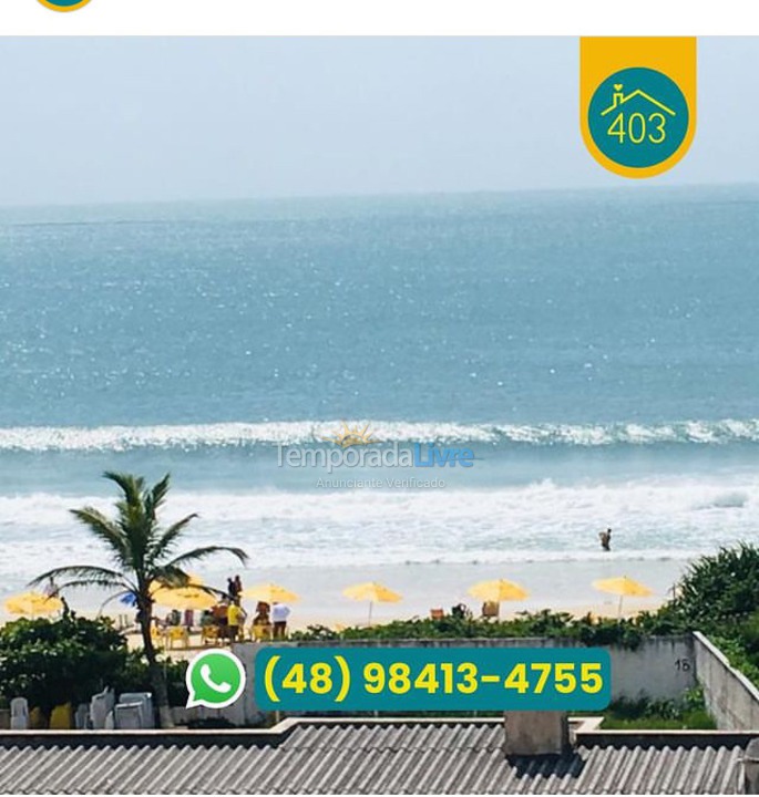 Apartamento para aluguel de temporada em Florianopolis (Praia dos Ingleses)