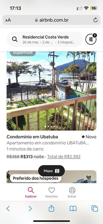 Apartamento para aluguel de temporada em Ubatuba (Itaguá)