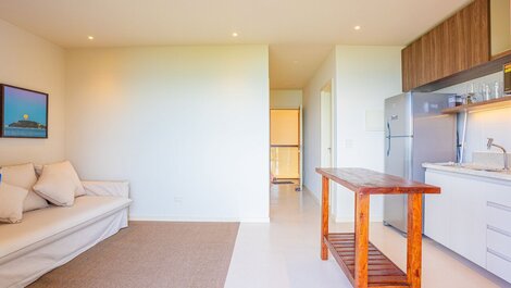 Bedroom and Living Room with Sea View - 50m from the Beach