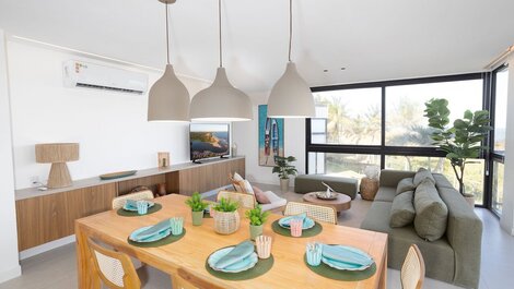 Hermoso apartamento 3/4, frente a la playa, vista al mar