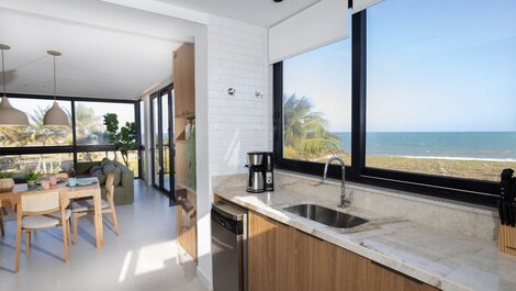 Hermoso apartamento 3/4, frente a la playa, vista al mar