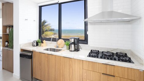 Hermoso apartamento 3/4, frente a la playa, vista al mar