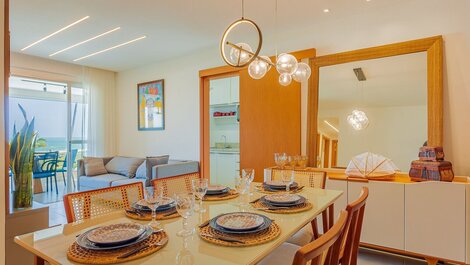 Excelente apartamento de 3 suites con vista al mar - Itacimirim