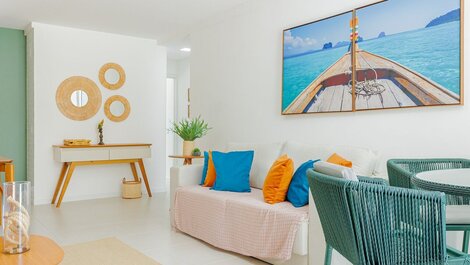 Maravilloso apartamento 2/4 - Pie en la arena