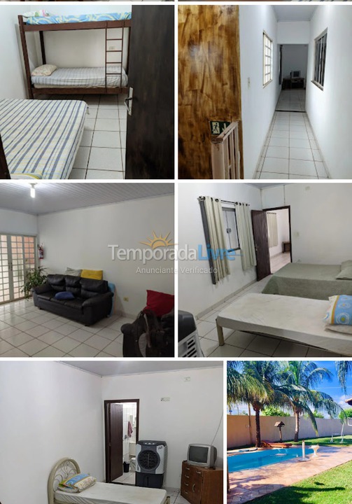 Chácara / sítio para aluguel de temporada em Presidente Epitácio (Villagio Lagoinha)