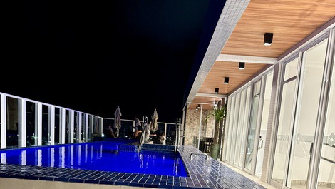 Loft en la arena, frente al mar de Aracaju, área de ocio en la azotea!