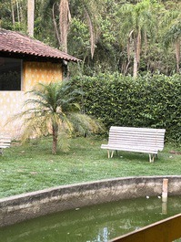 Vista lago pesca 