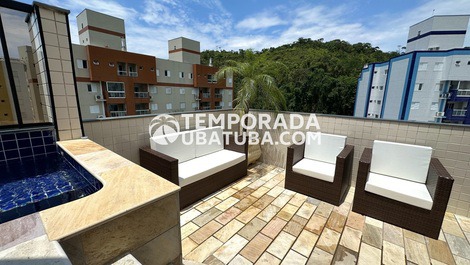 Cobertura piscina privativ 14 pessoas Praia Grande Ubatuba1299703-1510