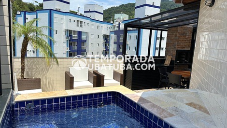 Cobertura piscina privativ 14 pessoas Praia Grande Ubatuba1299703-1510