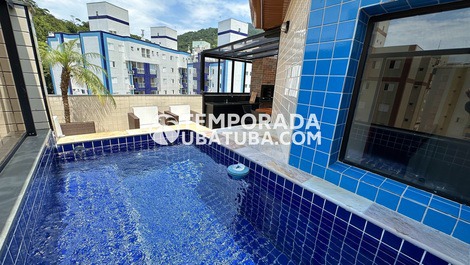 Cobertura piscina privativ 14 pessoas Praia Grande Ubatuba1299703-1510