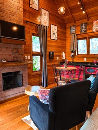 Luxury chalets with bathtub and fireplace at the top of the mountain, Urubici