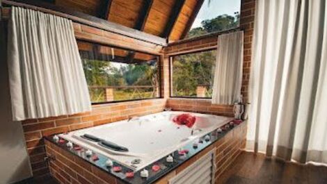 Banheira de hidromassagm com vista