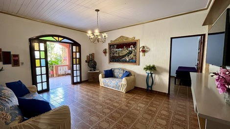 Linda Casa Temporada Praia do Morro Guarapari, Churrasqueira, Garagem