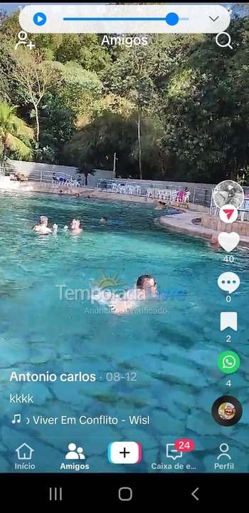 Apartment for vacation rental in Caldas Novas (Bairro Termal)