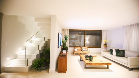 Guarajuba - Casa con 6 suites Pé na Areia