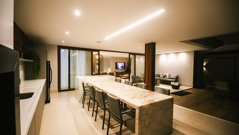 Guarajuba - Casa con 6 suites Pé na Areia