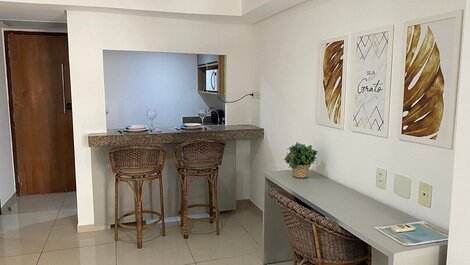 - Marinas Flat - Excelente localização na orla de...