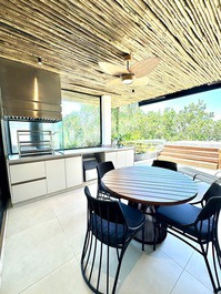 Superimposed house with sea view