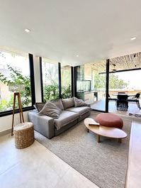 Superimposed house with sea view